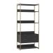 Guarda-Roupa Closet Industrial Mital 2 Gavetas Preto e Dourado 89 cm