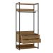 Guarda-Roupa Closet Industrial Mital 4 GV Conhaque e Preto 178 cm