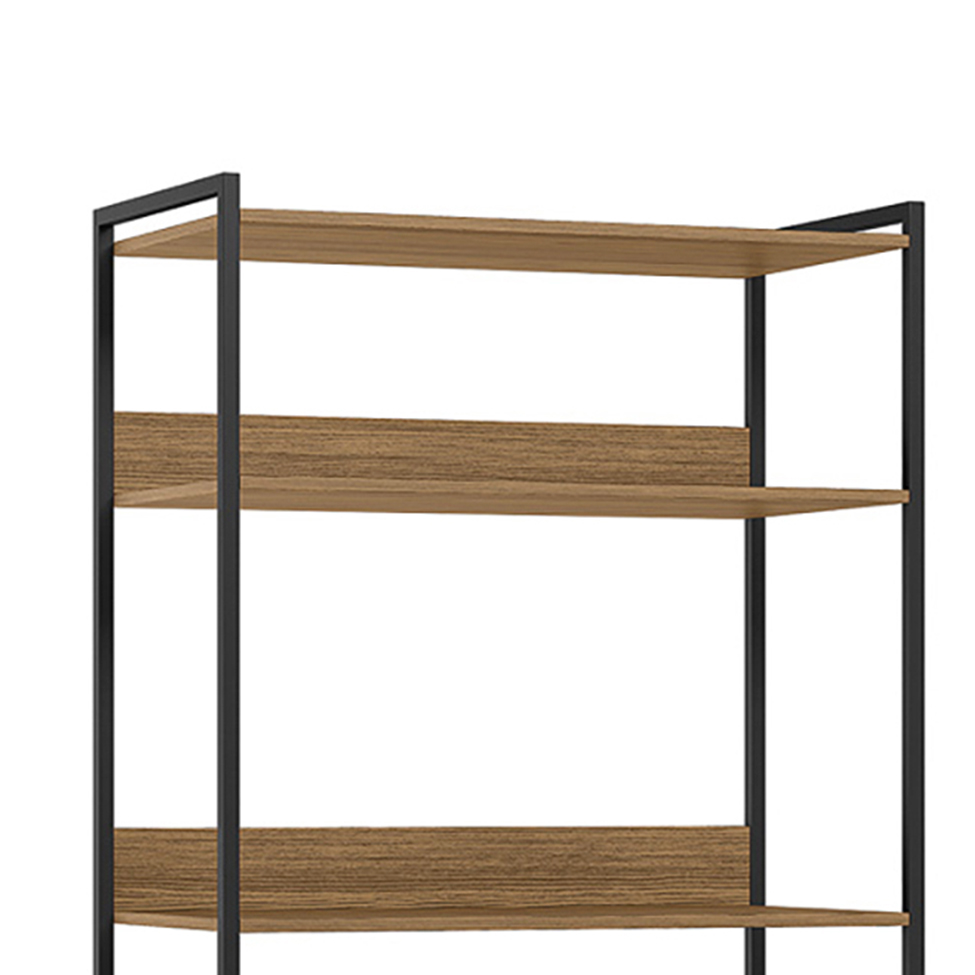 Guarda-Roupa Closet Industrial Mital 4 GV Conhaque e Preto 178 cm