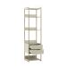 Guarda-Roupa Closet Industrial Mital 4 GV Off White e Dourado 143 cm