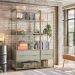 Guarda-Roupa Closet Industrial Mital 4 Gavetas Off White e Dourado 143 cm