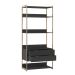 Guarda-Roupa Closet Industrial Mital 4 Gavetas Preto e Dourado 143 cm