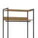 Guarda-Roupa Closet Industrial Mital com Cabideiro 2 GV Conhaque e Preto