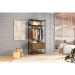 Guarda-Roupa Closet Industrial Mital com Cabideiro 2 GV Conhaque e Preto