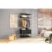 Guarda-Roupa Closet Industrial Mital com Cabideiro 2 Gavetas Preto e Dourado