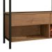 Guarda-Roupa Closet Michigan 2 Gavetas Preto e Marrom