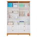 Guarda-Roupa Infantil Biscoito 4 Portas 4 Gavetas Branco e Nature