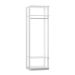 Guarda-Roupa Modulado Clothes com Cabideiro 3 Gavetas Branco