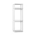 Guarda-Roupa Modulado Clothes com Cabideiro 3 Gavetas Branco
