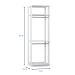 Guarda-Roupa Modulado Clothes com Cabideiro 3 Gavetas Branco
