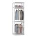 Guarda-Roupa Modulado Clothes com Cabideiro 3 Gavetas Branco