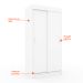 Guarda-Roupa Solteiro Berlim 2 Portas Branco