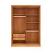 Guarda-Roupa Solteiro Max 4 Portas 2 Gavetas Cinamomo