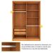 Guarda-Roupa Solteiro Max 4 Portas 2 Gavetas Cinamomo
