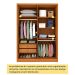 Guarda-Roupa Solteiro Max 4 Portas 2 Gavetas Cinamomo