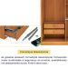 Guarda-Roupa Solteiro Max 4 Portas 2 Gavetas Cinamomo e Off White