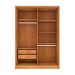 Guarda-Roupa Solteiro Max 4 Portas 2 Gavetas Cinamomo e Off White