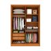 Guarda-Roupa Solteiro Max 4 Portas 2 Gavetas Cinamomo e Off White