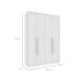 Guarda-Roupa Solteiro Max 4 Portas 2 Gavetas Neve