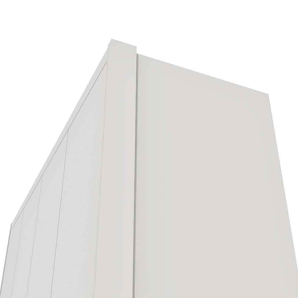 Guarda-Roupa Solteiro Max 4 Portas 2 Gavetas Neve