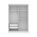 Guarda-Roupa Solteiro Max 4 Portas 2 Gavetas Neve