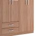 Guarda-Roupa Solteiro com Espelho Havana 6 Portas Marrom