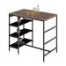 Mesa Bistrô Wooden Carvalho Dark e Preta