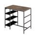 Mesa Bistrô Wooden Carvalho Dark e Preta