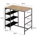 Mesa Bistrô Wooden Carvalho e Preta