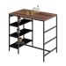 Mesa Bistrô Wooden Nogal e Preta