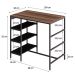 Mesa Bistrô Wooden Nogal e Preta