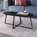 Mesa Centro Oval Complementos Preta 90 cm