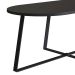 Mesa Centro Oval Complementos Preta 90 cm