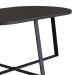 Mesa Centro Oval Complementos Preta 90 cm