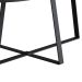 Mesa Centro Oval Complementos Preta 90 cm