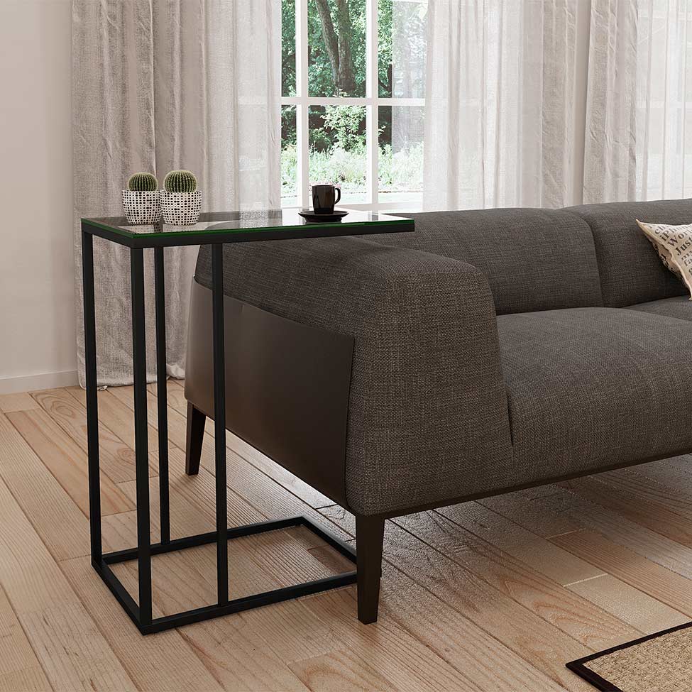 Mesa Lateral Encaixe Elena Preta