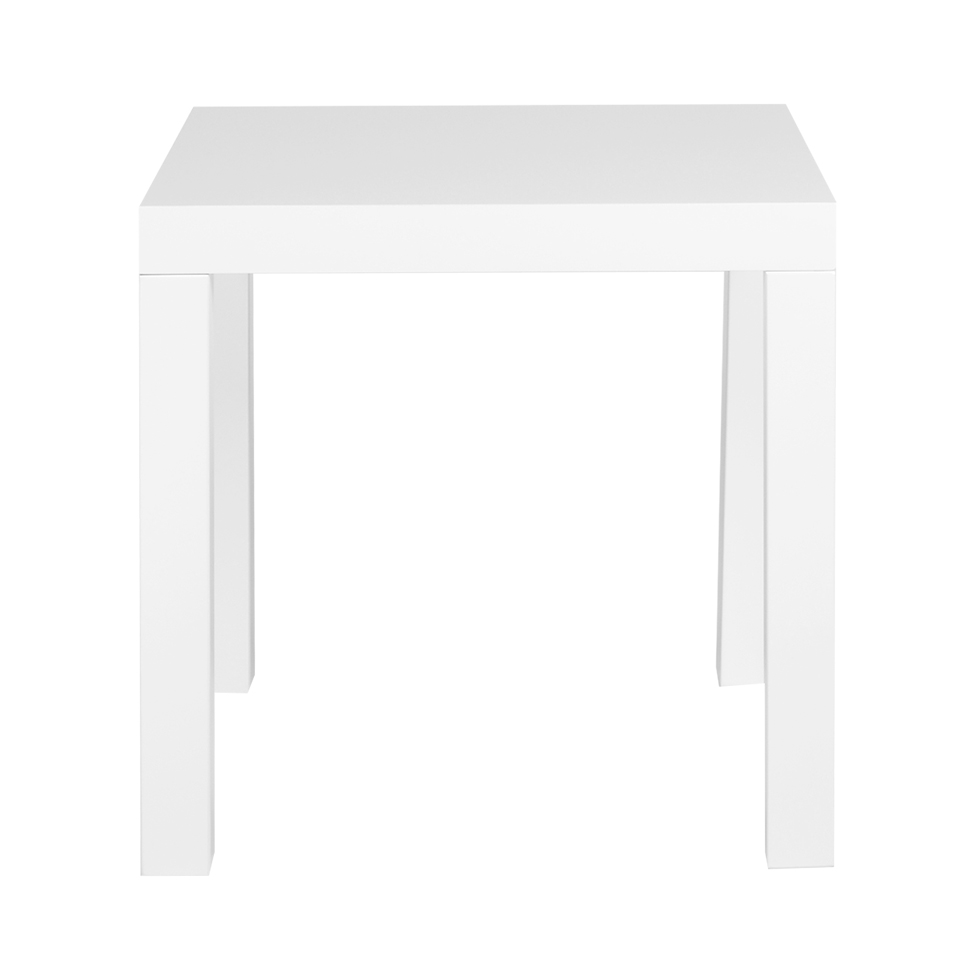 Mesa Lateral Line Branco Laqueado