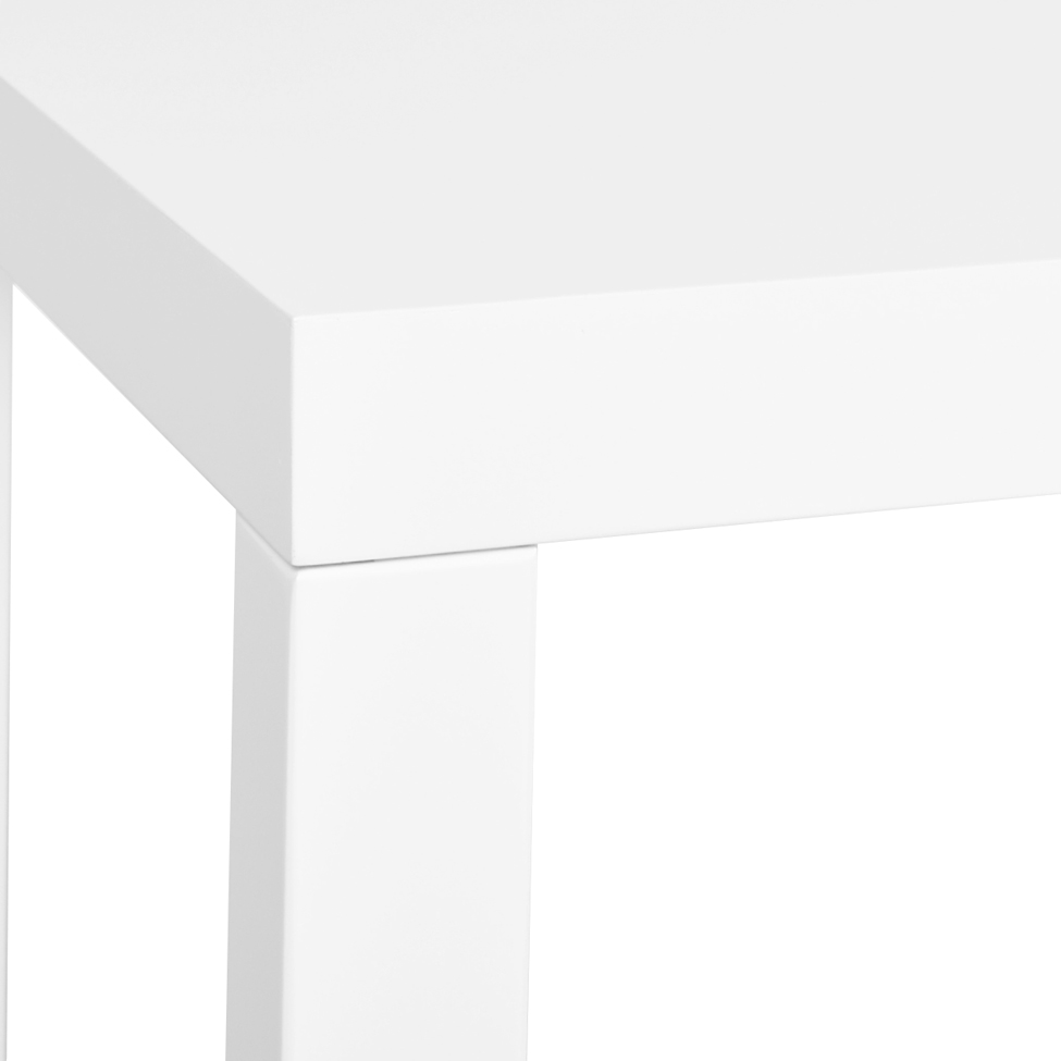 Mesa Lateral Line Branco Laqueado