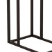 Mesa Lateral Retangular Elena Wood Marrom e Preta