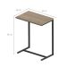 Mesa Lateral Retangular UrbnFlex Preta e Mel