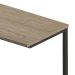 Mesa Lateral Retangular UrbnFlex Preta e Mel