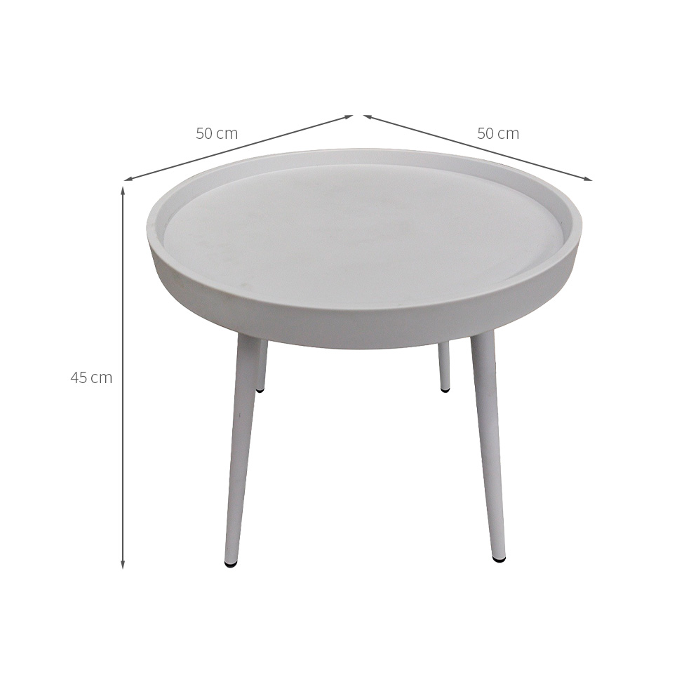 Mesa Lateral Sole Branca