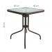 Mesa Quadrada de Jardim Rio Marrom 60 cm