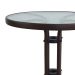 Mesa Redonda de Jardim Rio Marrom 60 cm