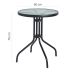 Mesa Redonda de Jardim Rio Preta 60 cm