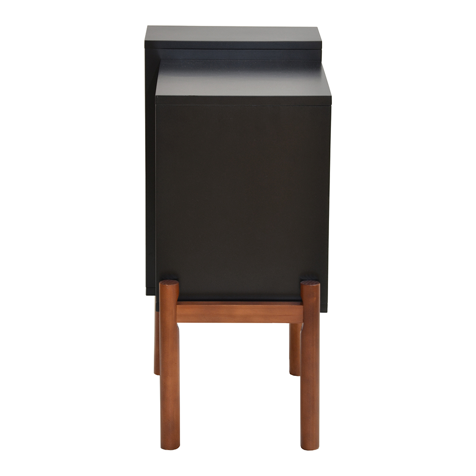 Mesa de Cabeceira Guará Amêndoa e Preta