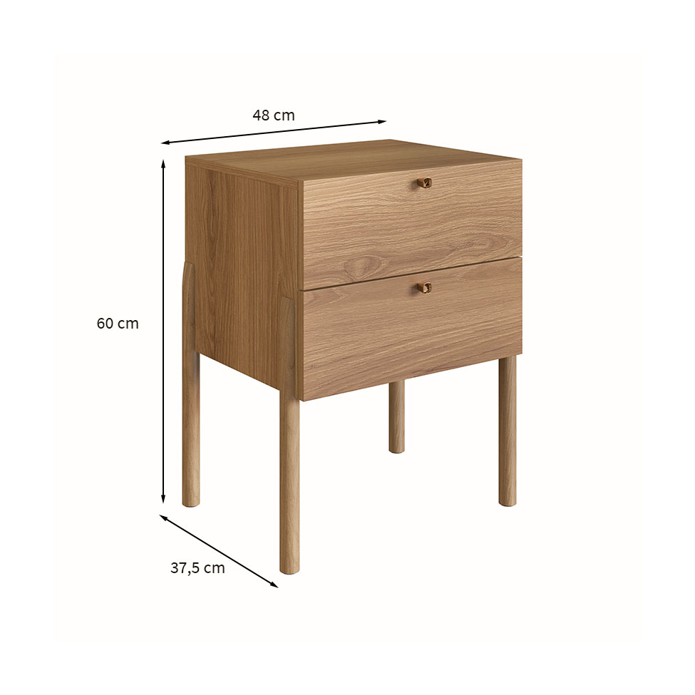 Mesa de Cabeceira Oslo 2 GV Hanover