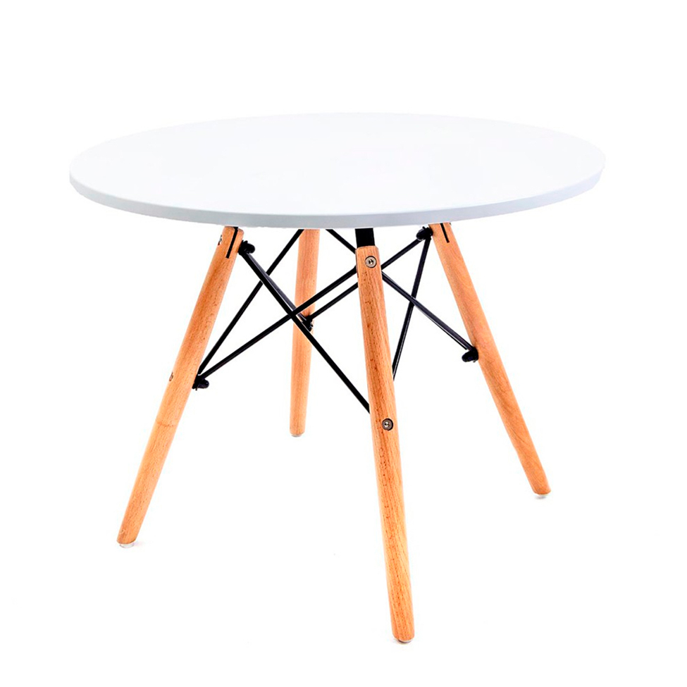 Mesa de Centro Redonda Well Branca 60 cm