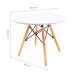 Mesa de Centro Redonda Well Branca 60 cm