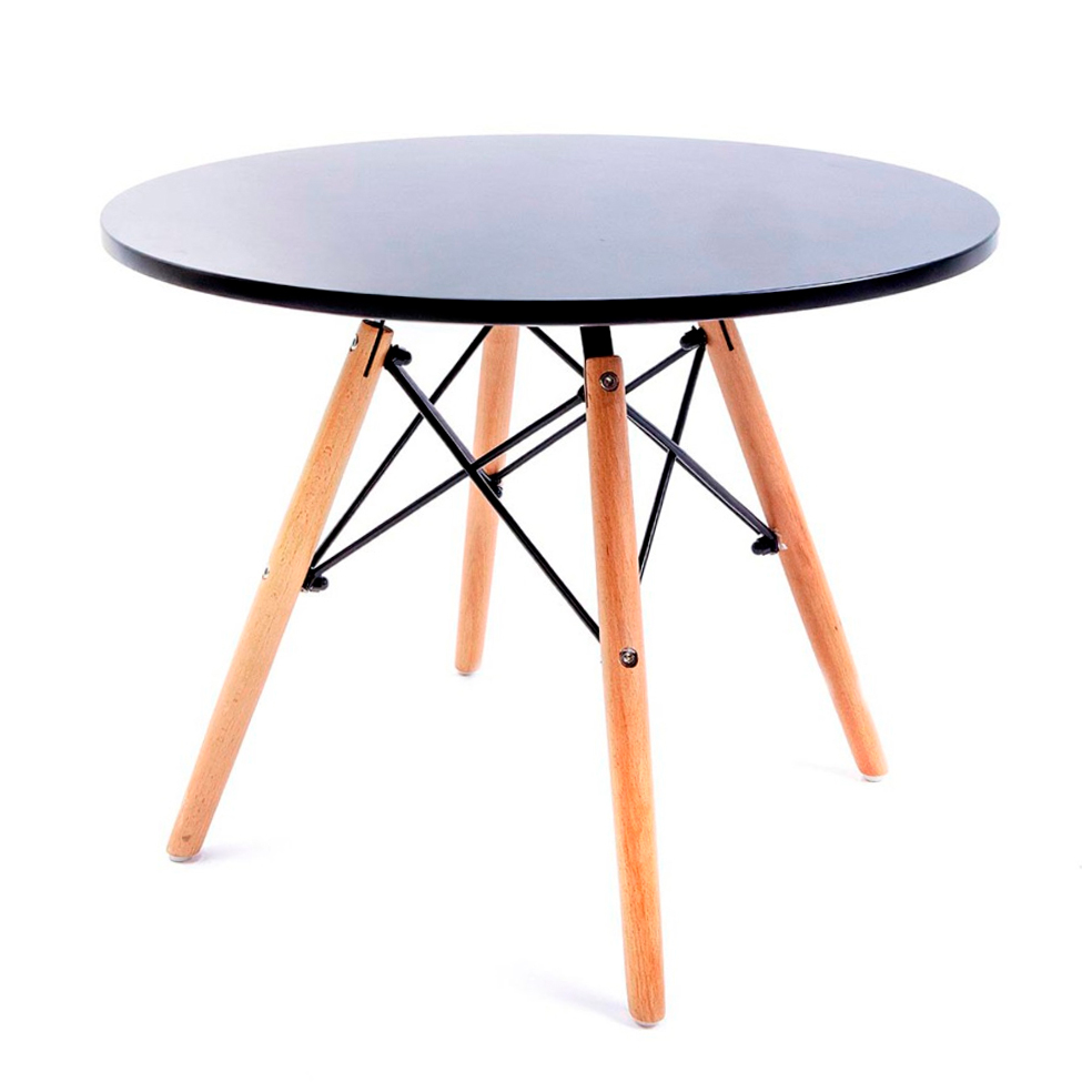 Mesa de Centro Redonda Well Preta 60 cm